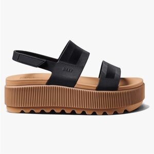 Reef water vista Women's Black Platform Sandals